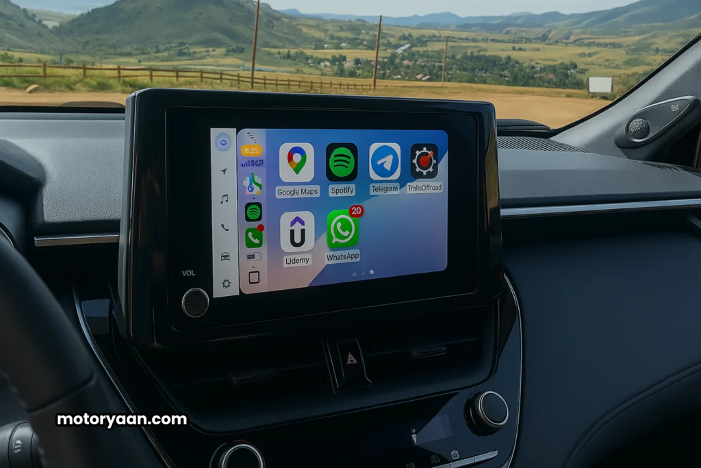 2025 Toyota Corolla Cross Nightshade Infotainment Display
