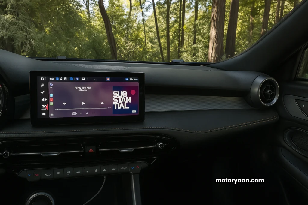 2025 Alfa Romeo Tonale infotainment system and dashboard interior