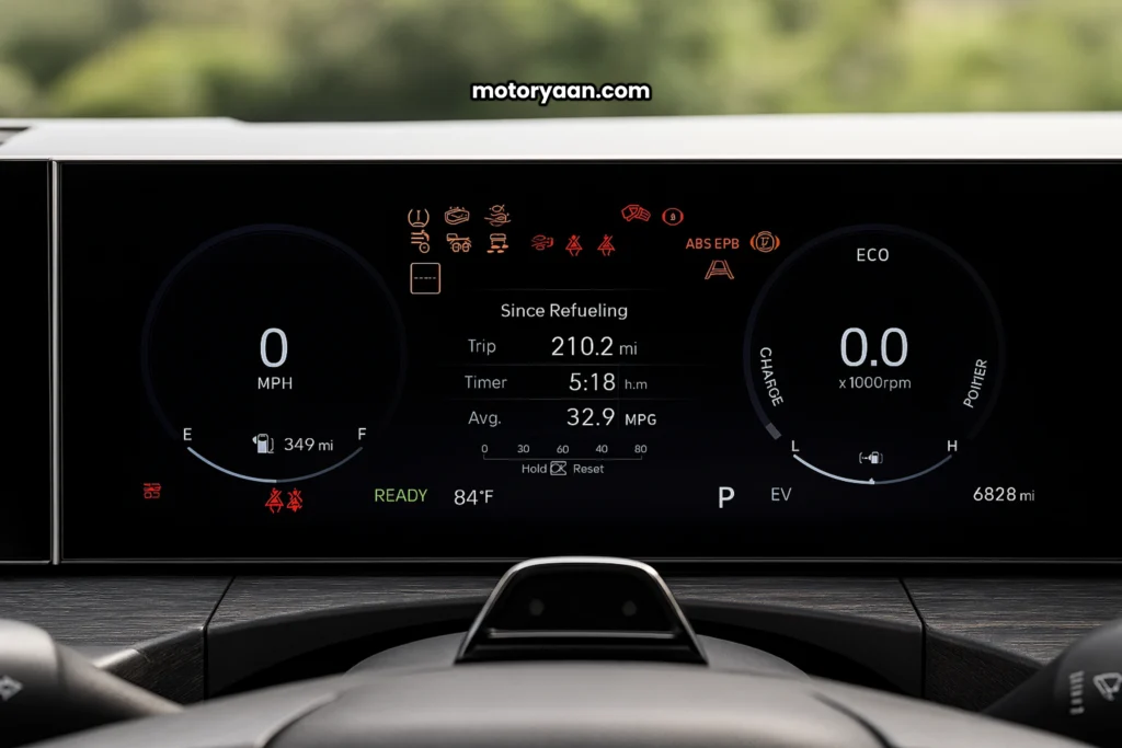2025 Hyundai Santa Fe Hybrid digital instrument cluster