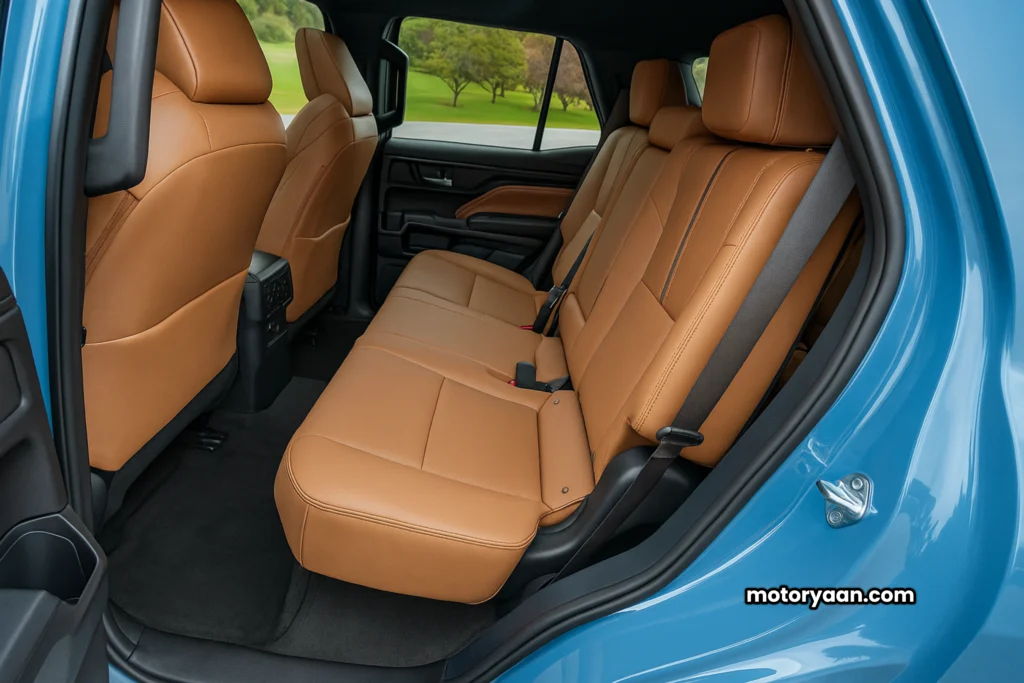 2025 Toyota 4Runner Limited second row seats interior