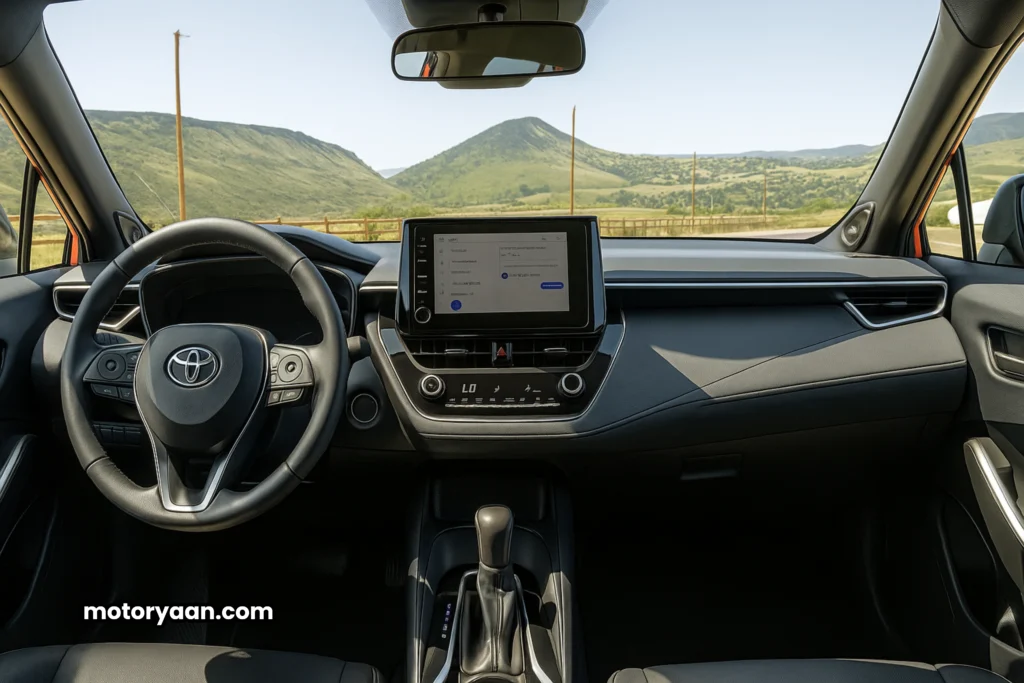 2025 Toyota Corolla Cross Nightshade Front Interior and Dashboard