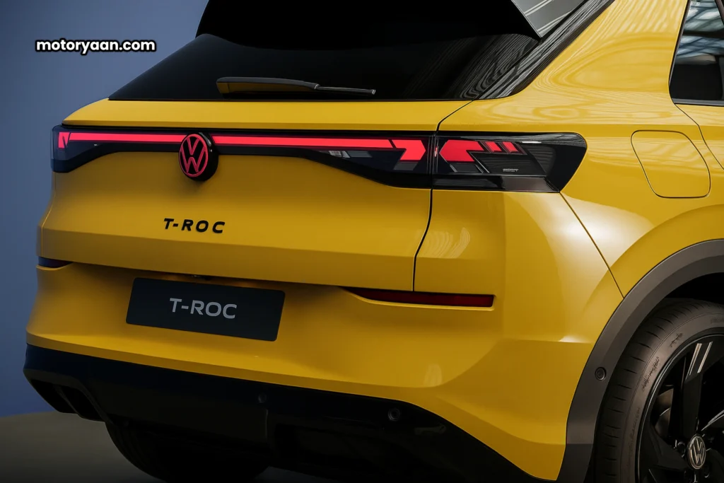 2025 Volkswagen T-Roc rear SUV profile