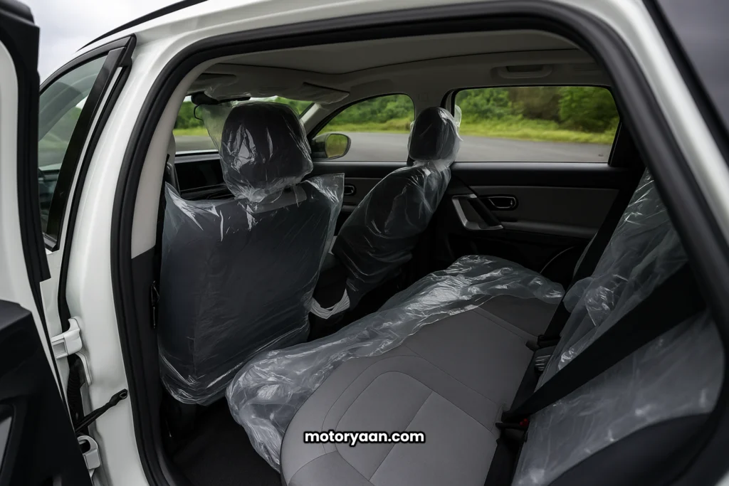 Tata Harrier Pure X variant SUV second row seats comfort