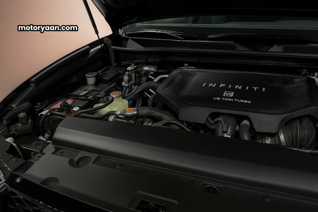2026 Infiniti QX80 Sport engine bay view