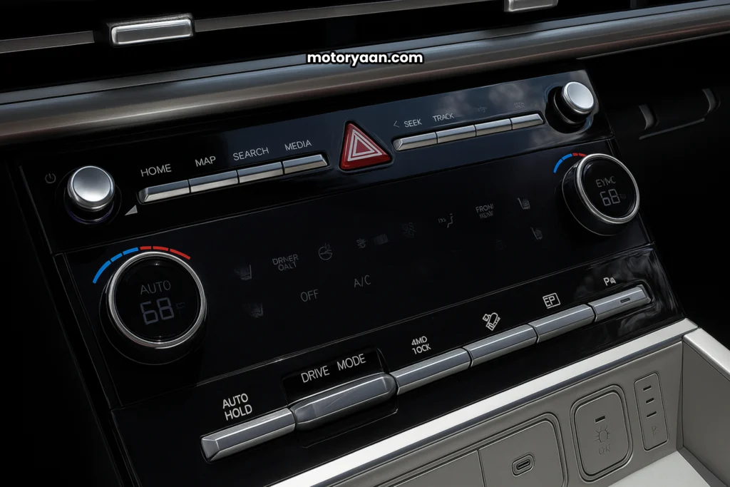 2025 Hyundai Santa Fe Hybrid climate control and AC system