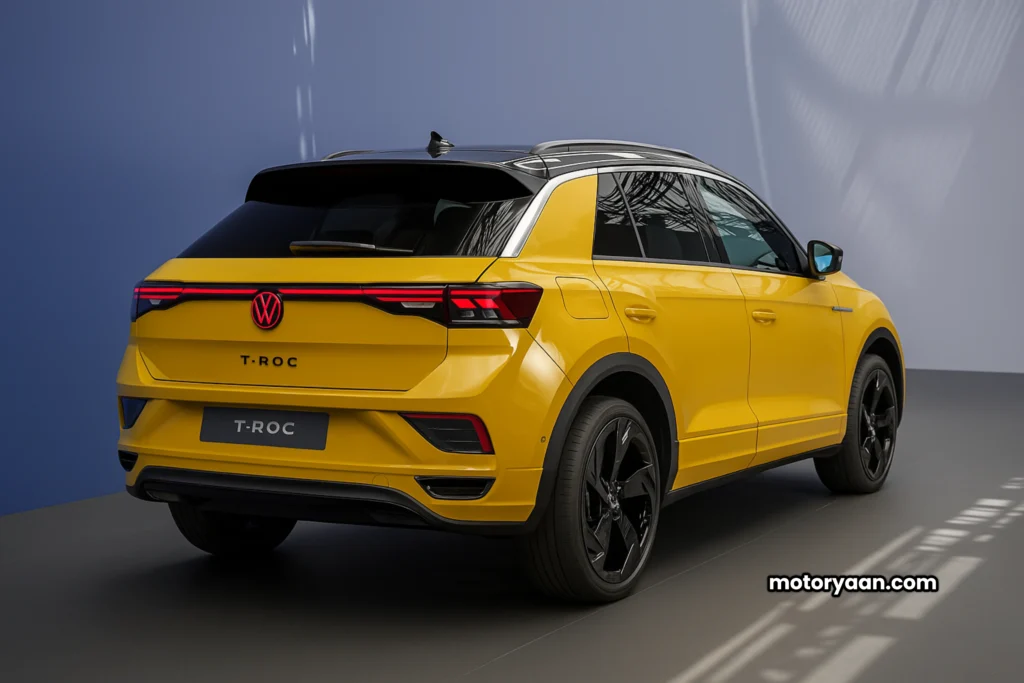 2025 Volkswagen T-Roc rear and side SUV angle