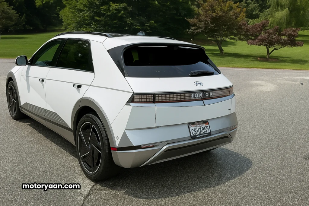 2025 Hyundai Ioniq 5 Limited rear and side profile with LED taillights.
