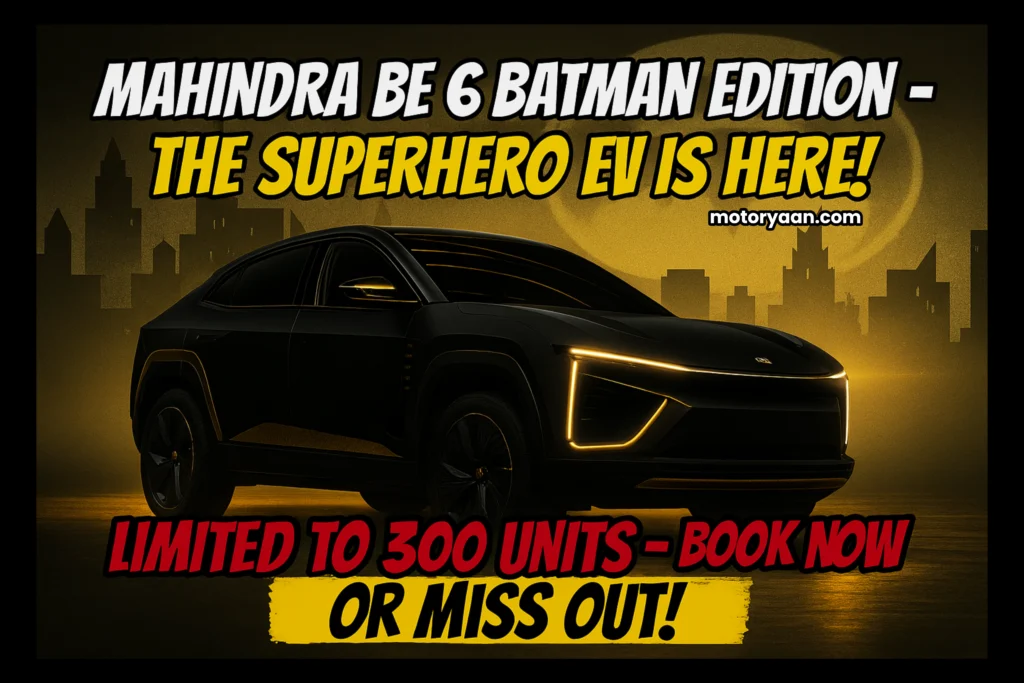 Mahindra BE 6 Batman Edition booking front view