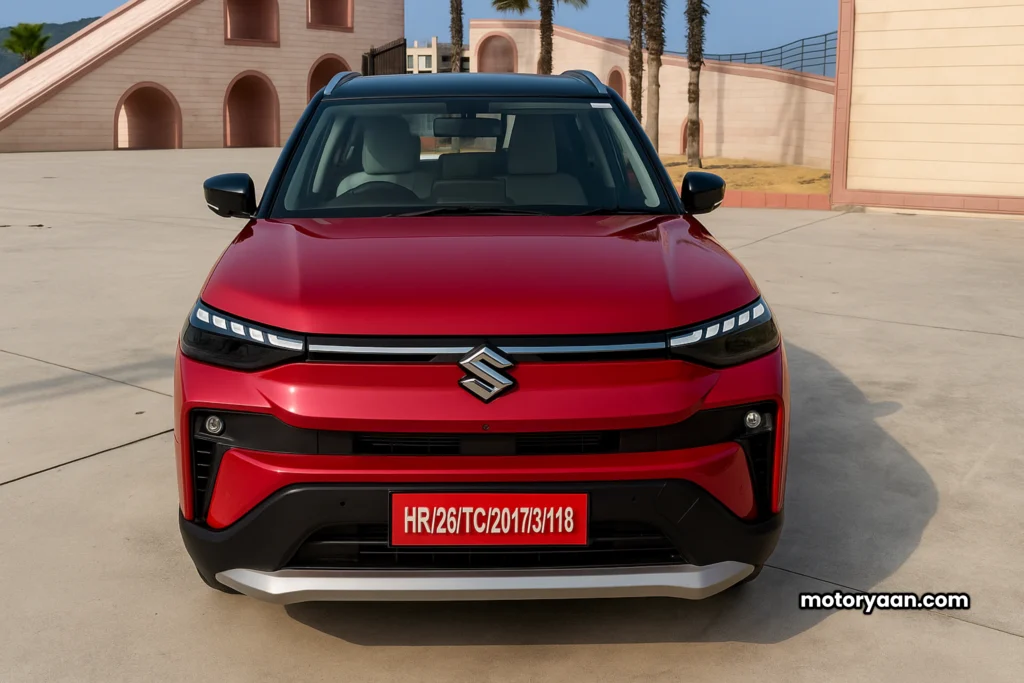 Maruti Suzuki Victoris 2025 Delivery Timeline Price, Variants, Features and Mileage – Front Profile of SUV