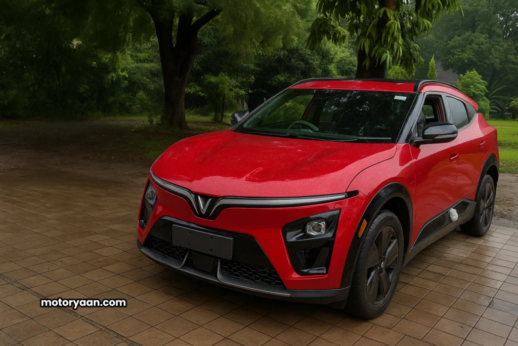 Vinfast VF 7 India Launch front and side profile premium electric SUV design