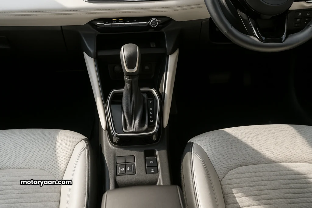 2025 Maruti Suzuki Victoris automatic gear selector knob