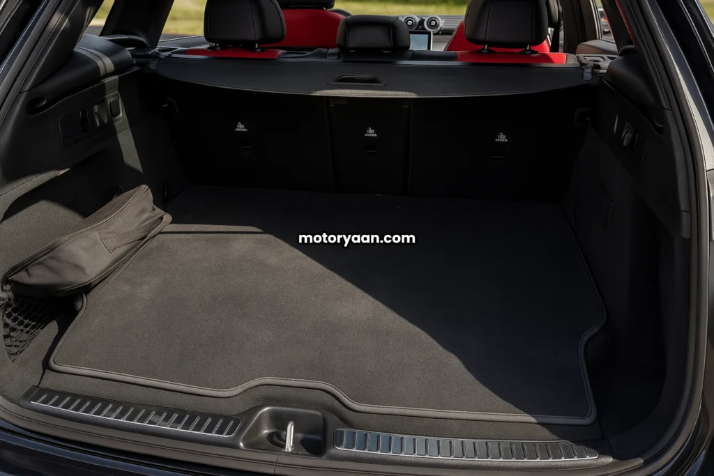 Boot space of 2025 Mercedes-Benz GLC 350e Plug-in Hybrid Review