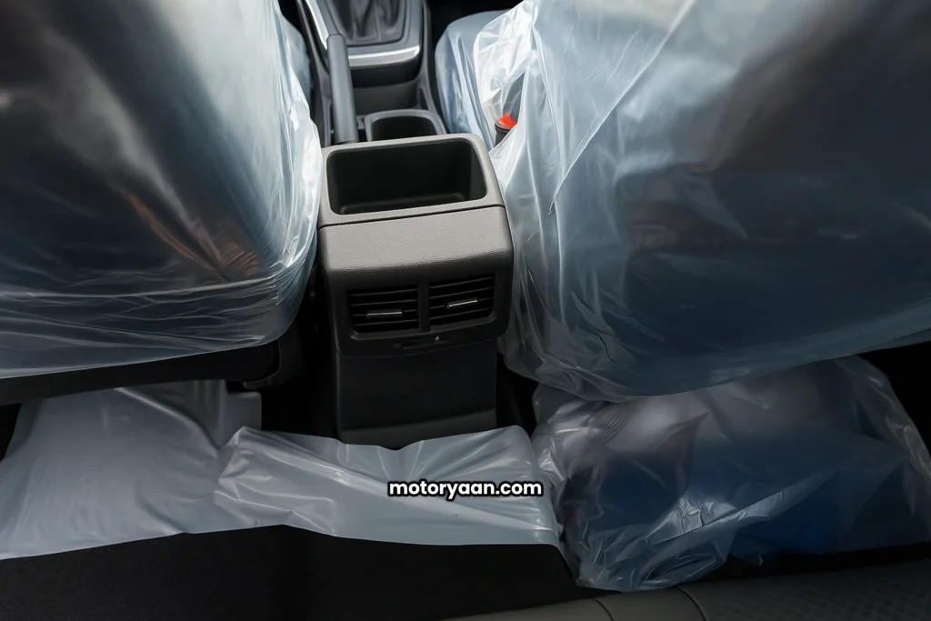 GST Benefits on 2025 Maruti Brezza VXI rear AC vents