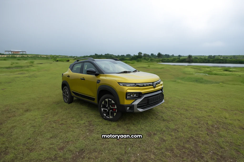 2025 Renault Kiger side profile with front angle view