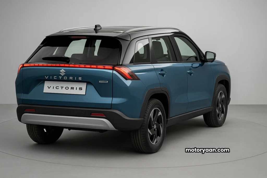 Maruti Suzuki Victoris SUV side and rear profile 2025