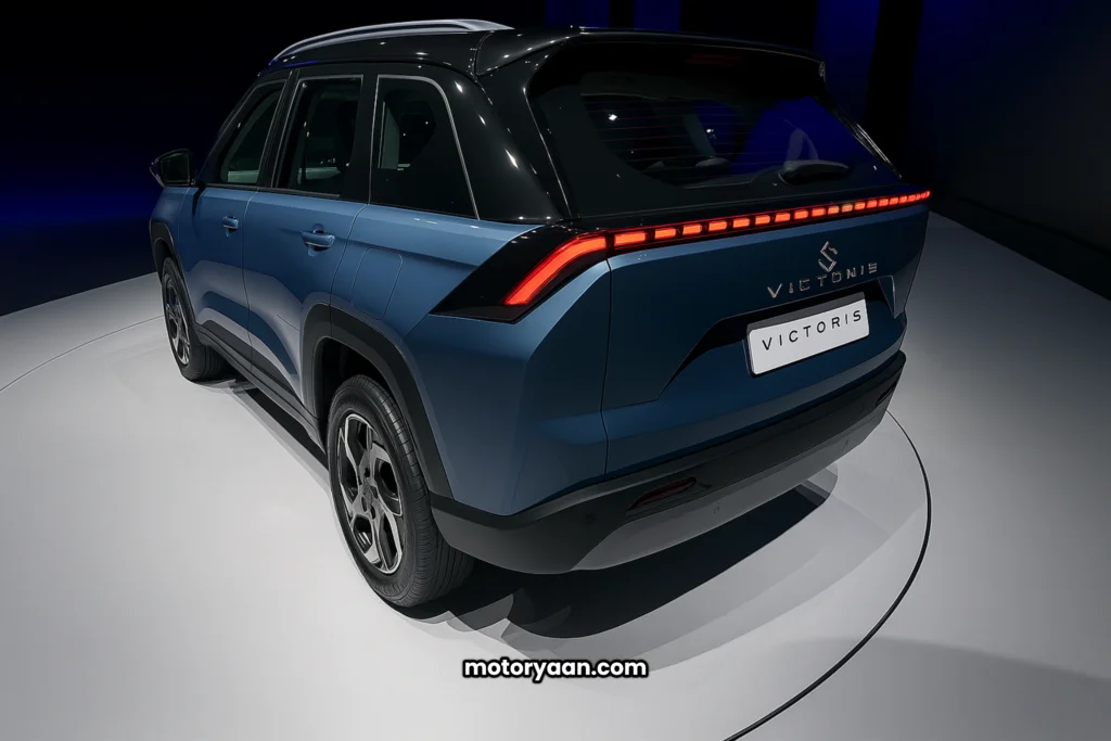 2025 Maruti Suzuki Victoris SUV rear and side profile exterior view