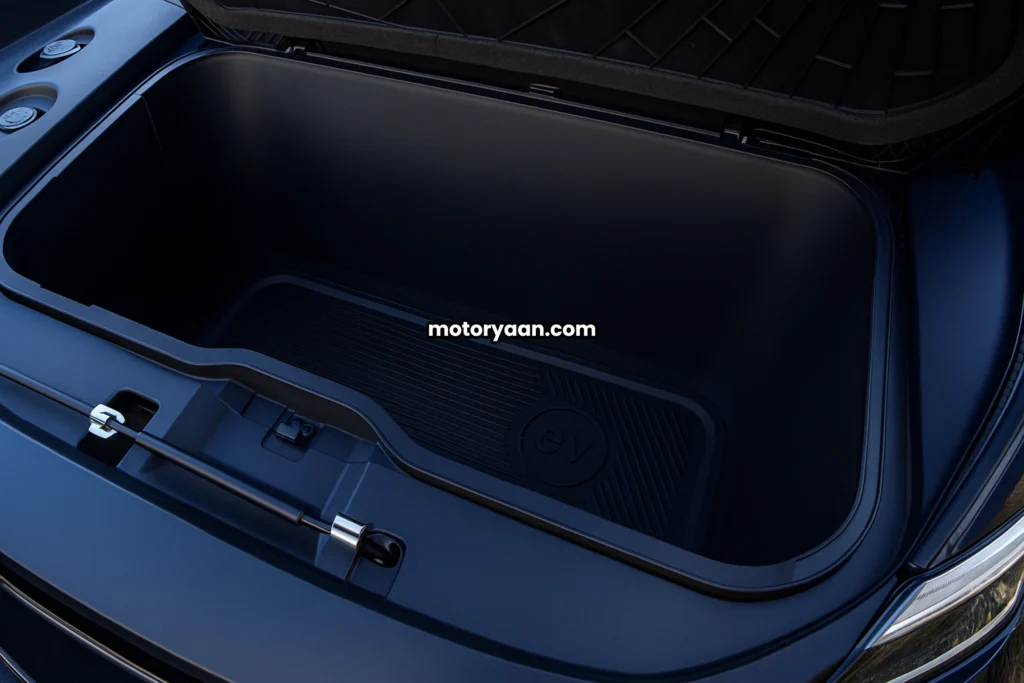 Tata Harrier EV Adventure 65 kWh front trunk space (frunk)