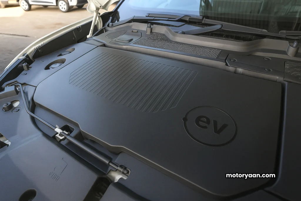 Tata Harrier EV front trunk storage space