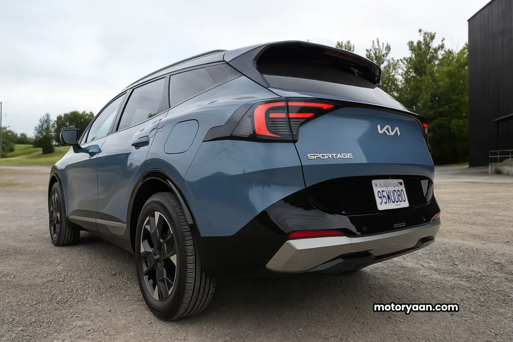 2026 Kia Sportage Hybrid Rear and Side View