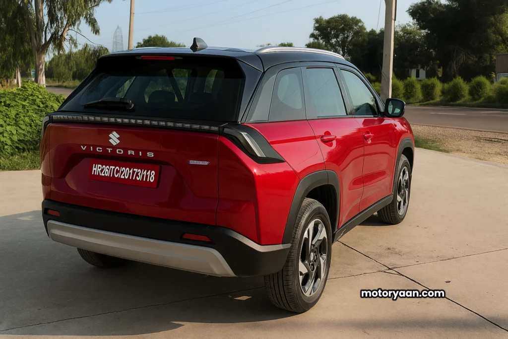 2025 Maruti Suzuki Victoris Price, Variants, Features and Mileage – Rear and Side View