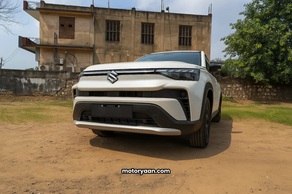 Front fascia of Maruti Suzuki Victoris 2025 Base Variant SUV