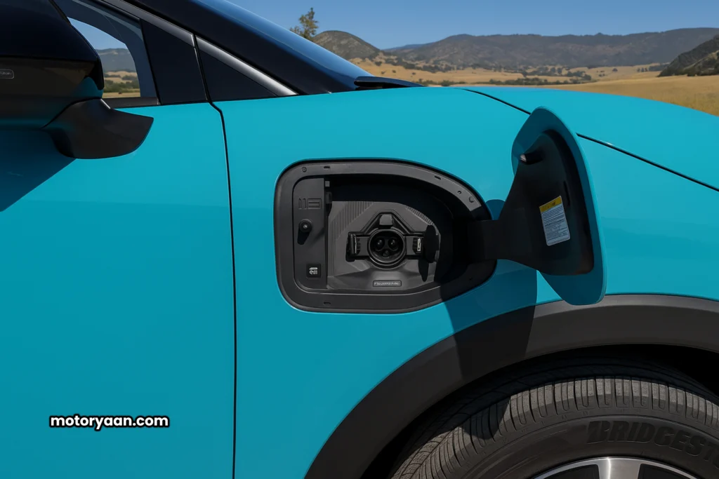 Nissan Leaf Platinum 2026 EV charging port