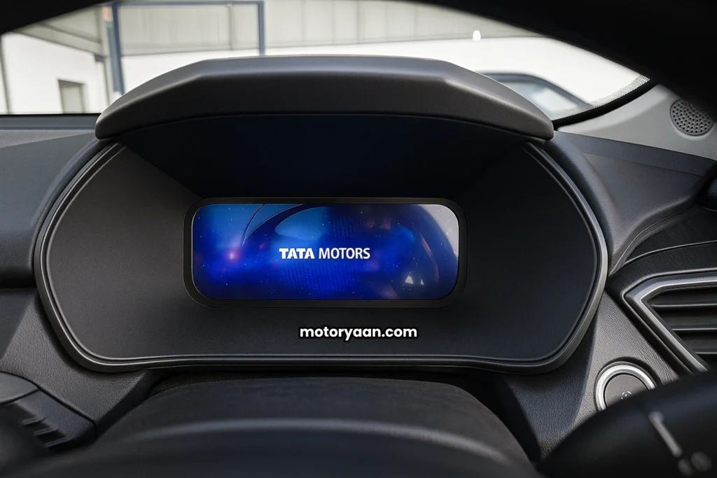 Tata Harrier EV digital instrument cluster display