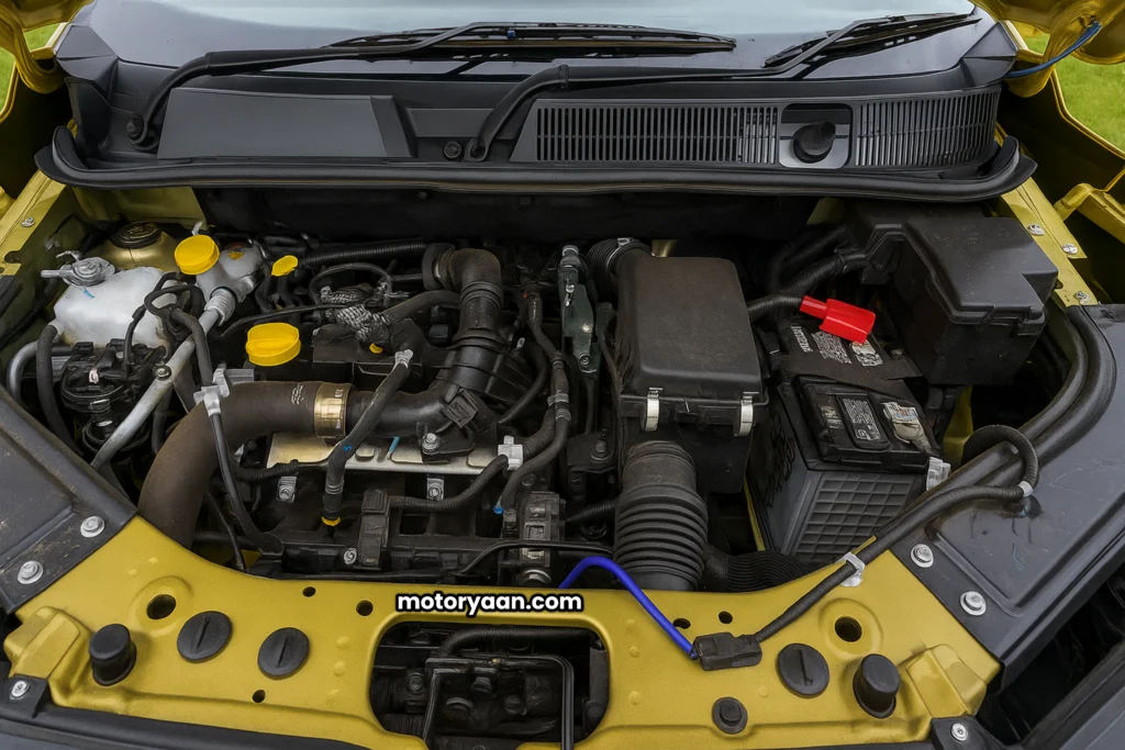 2025 Renault Kiger engine bay layout