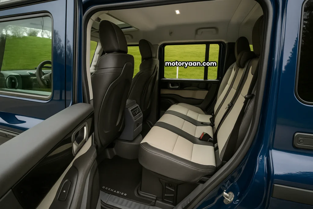 2025 Ineos Grenadier Fieldmaster Review & Trim Wise Pricing rear seats India