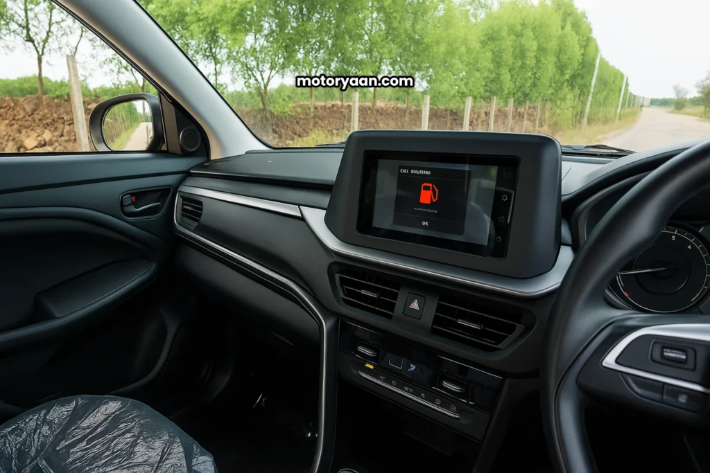 GST Benefits on 2025 Maruti Brezza VXI infotainment system