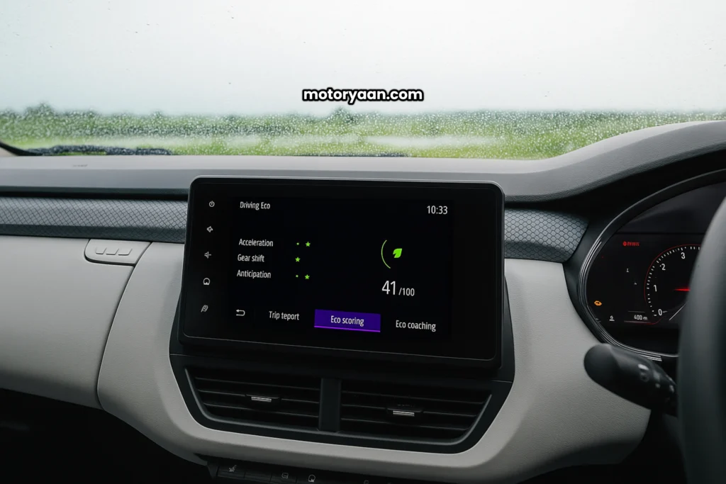 2025 Renault Kiger infotainment touchscreen system