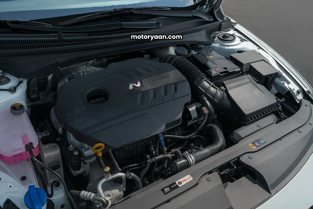 2025 Hyundai Elantra N turbocharged engine bay