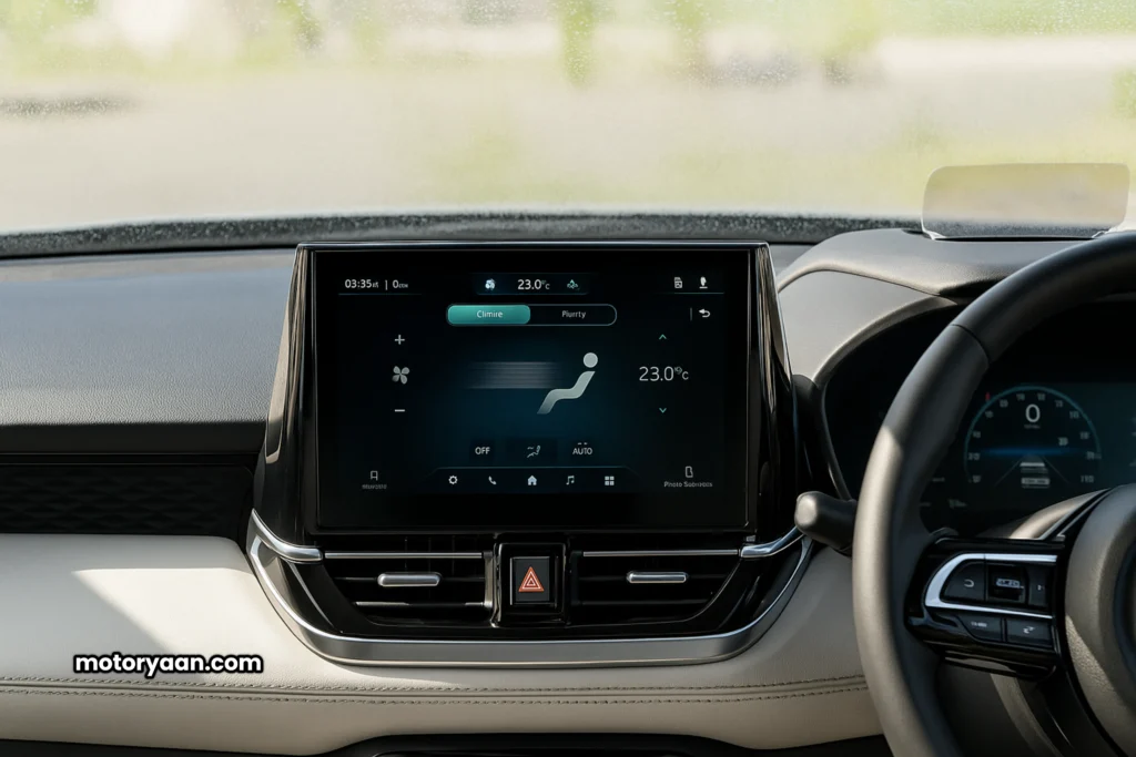 Maruti Suzuki Victoris infotainment touchscreen 2025