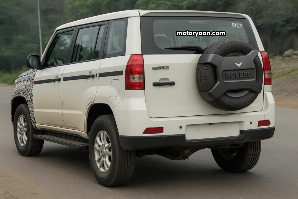 2025 Mahindra Bolero Neo Spied While Testing Rear & Side Profile