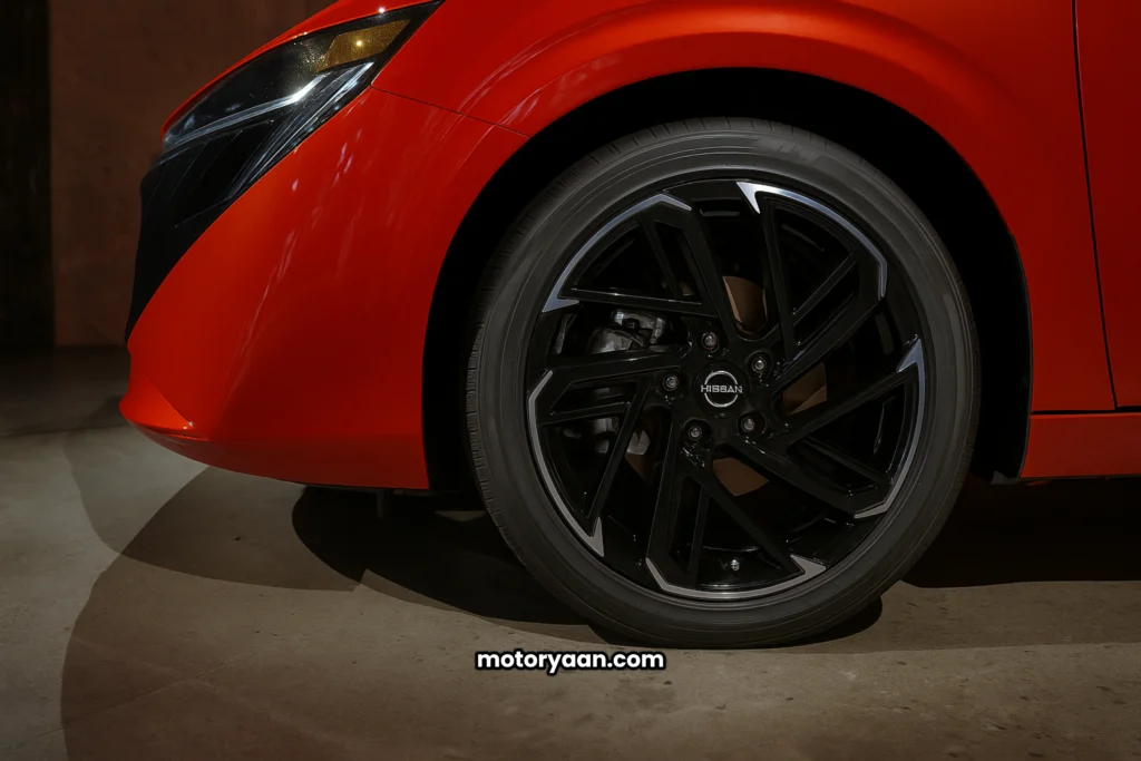 2026 Nissan Sentra First Look alloy wheel close-up view