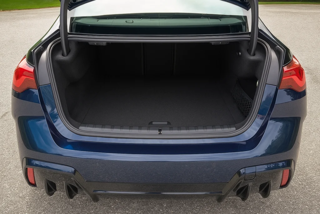 2025 BMW 228 Gran Coupe rear boot storage space