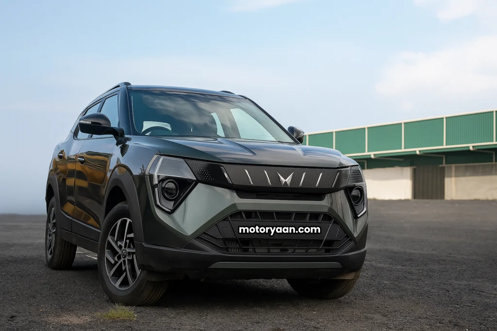 2025 Mahindra XUV 3XO AX5 Price Drop SUV front and side styling