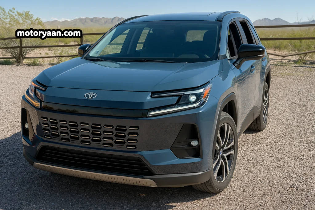 2026 Toyota RAV4 Luxo Limited front view with hybrid badging and LED headlights