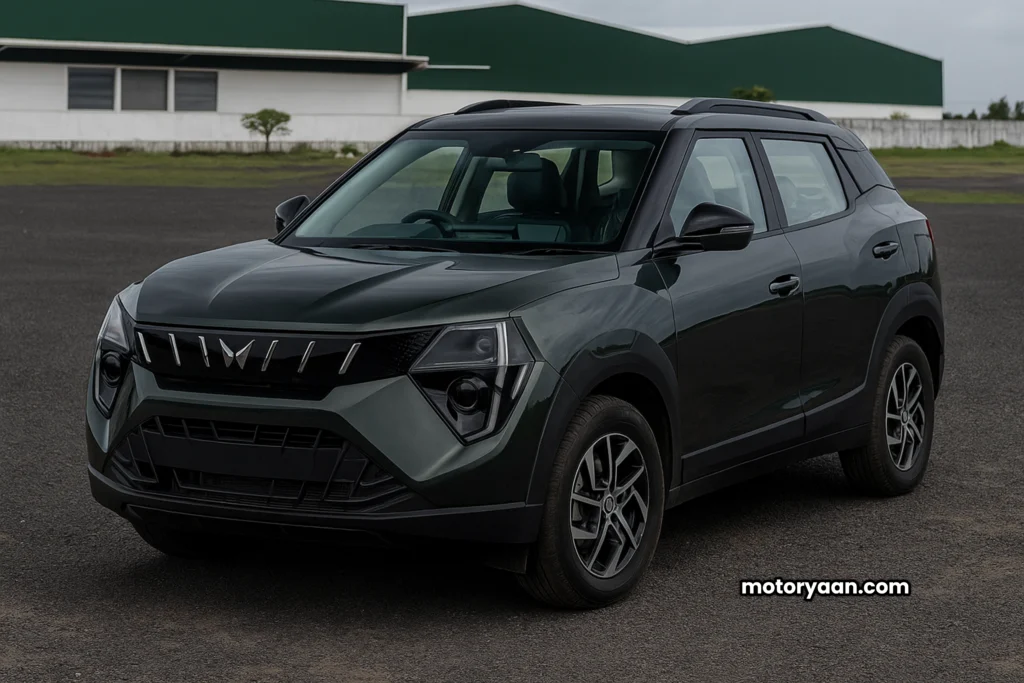 2025 Mahindra XUV 3XO AX5 Price Drop exterior front and side view