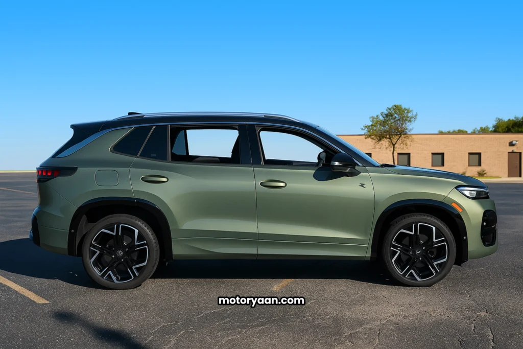 2026 Volkswagen Tiguan Turbo side profile showing sleek design