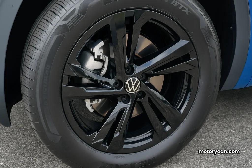 2025 Volkswagen Atlas Cross Sport 20-inch alloy wheels with double-spoke design