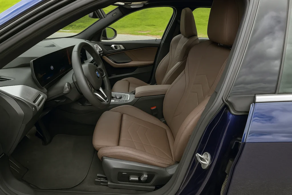 2025 BMW 228 Gran Coupe front interior dashboard and seats view