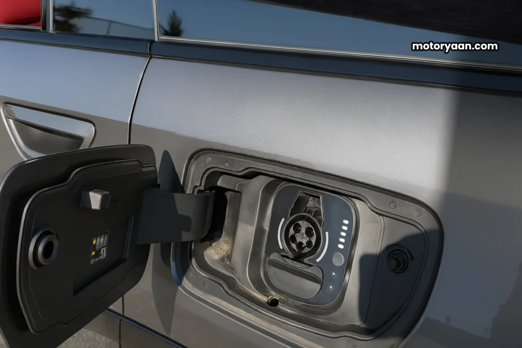 2025 Jeep Wagoneer S rear charging socket close-up view