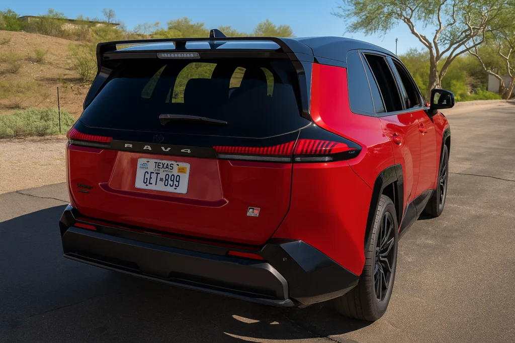 2026 Toyota RAV4 GR Sport rear profile view