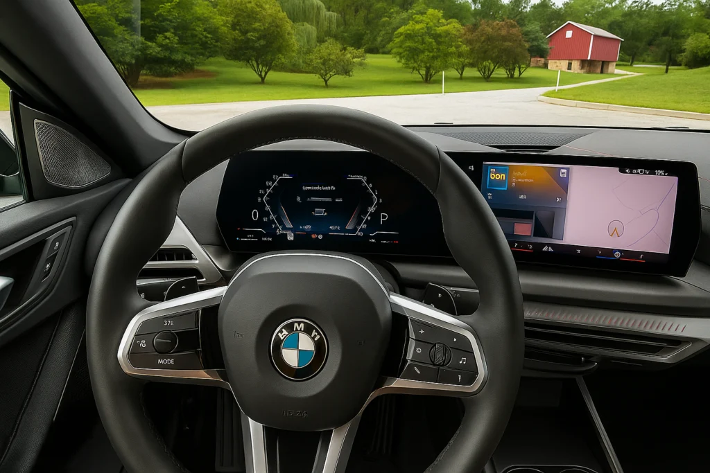 2025 BMW 228 Gran Coupe steering wheel, infotainment, and instrument cluster