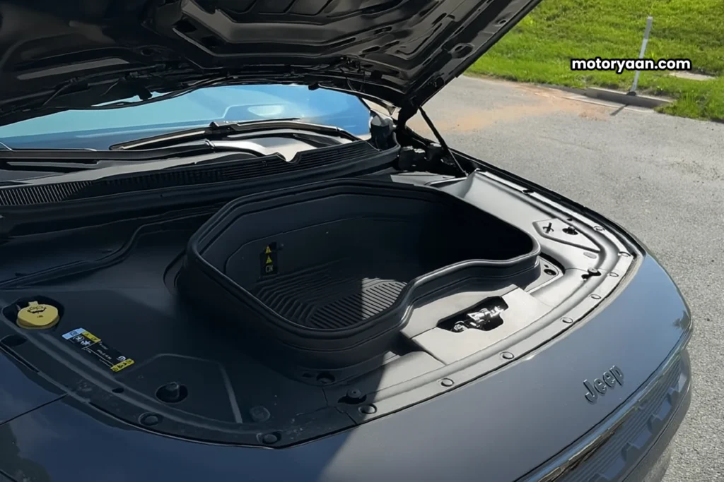 2025 Jeep Wagoneer S front hood storage area