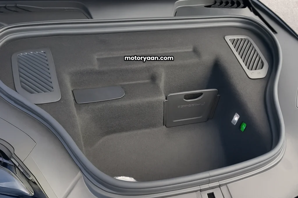 2025 Porsche Macan EV front trunk or frunk storage space