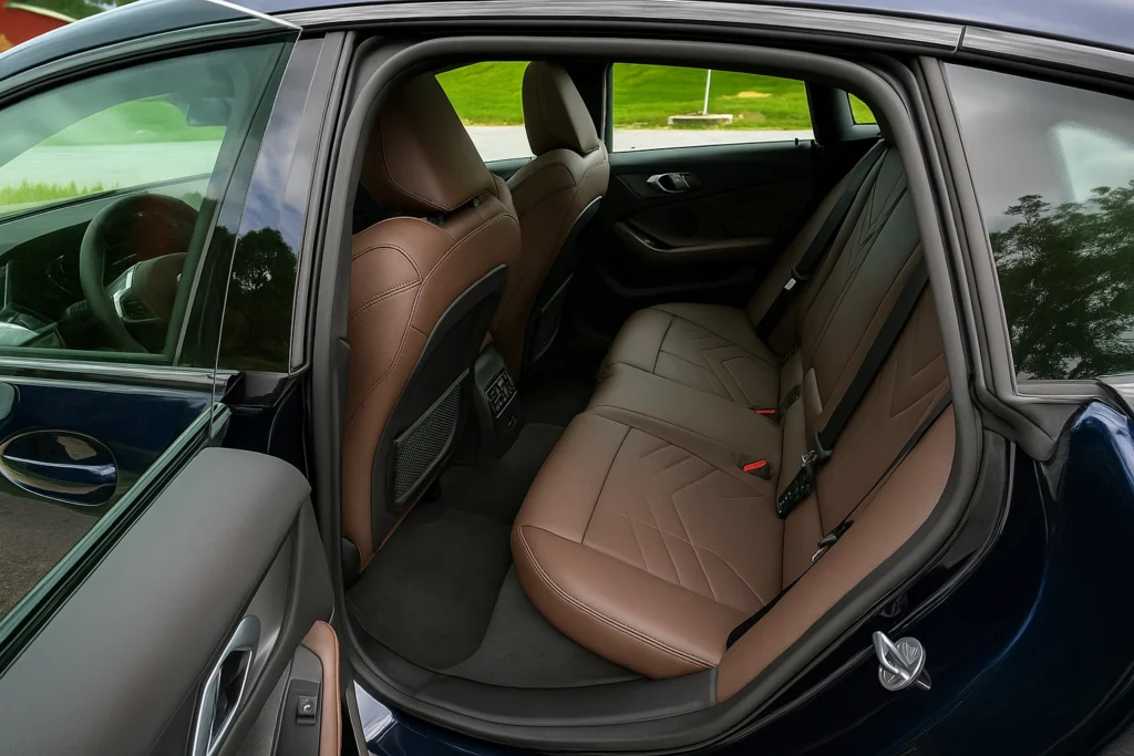 2025 BMW 228 Gran Coupe rear second-row seats view