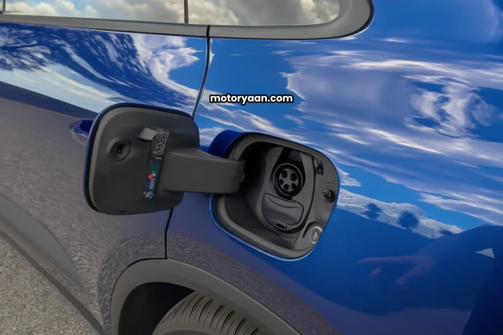 2025 Porsche Macan EV charging port and connector details