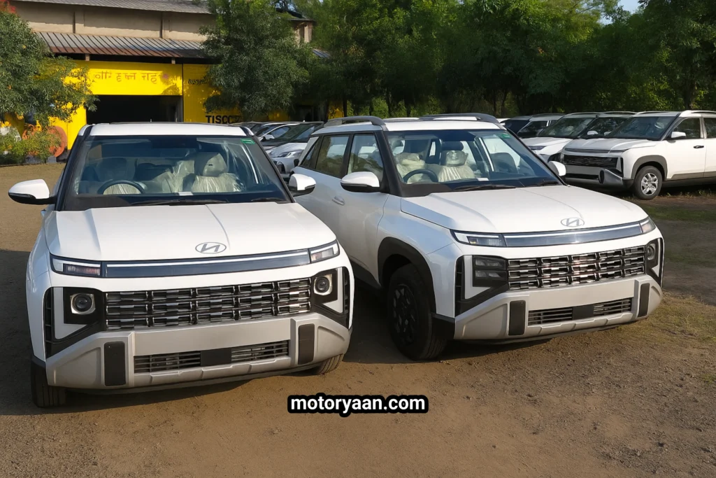 2025 Hyundai Venue HX5 vs HX6 front view showing both variants side by side